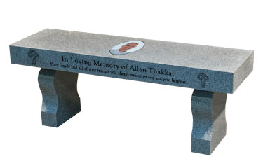 Curved Leg Memorial or Garden Bench