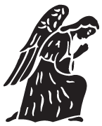 Clipart Image For Gravemarker Monument angel 09