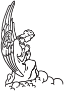 Clipart Image For Gravemarker Monument angel 18