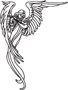 Clipart Image For Gravemarker Monument angel 25