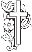 Clipart Image For Gravemarker Monument cross 42