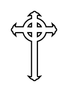 Clipart Image For Gravemarker Monument cross 52