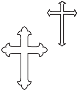 Clipart Image For Gravemarker Monument cross 61