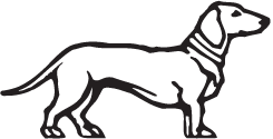 Clipart Image For Gravemarker Monument Dog 06