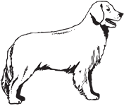 Clipart Image For Gravemarker Monument Dog 10