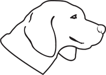 Clipart Image For Gravemarker Monument Dog 26