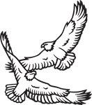 Clipart Image For Gravemarker Monument Eagle 08