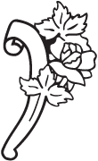 Clipart Image For Gravemarker Monument floral-border 02