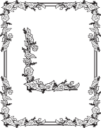 Clipart Image For Gravemarker Monument floral-border 07