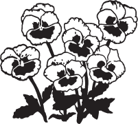 Clipart Image For Gravemarker Monument flower 11