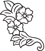 Clipart Image For Gravemarker Monument flower 22