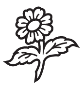 Clipart Image For Gravemarker Monument flower 25