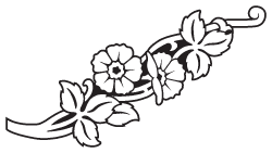 Clipart Image For Gravemarker Monument flower 40