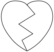 Clipart Image For Gravemarker Monument heart 08