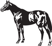 Clipart Image For Gravemarker Monument Horse 06