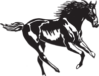 Clipart Image For Gravemarker Monument Horse 08