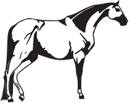 Clipart Image For Gravemarker Monument Horse 09