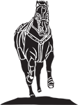 Clipart Image For Gravemarker Monument Horse 10