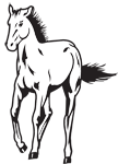 Clipart Image For Gravemarker Monument Horse 16