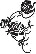 Clipart Image For Gravemarker Monument rose 01