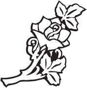 Clipart Image For Gravemarker Monument rose 04