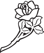 Clipart Image For Gravemarker Monument rose 20