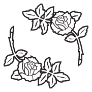 Clipart Image For Gravemarker Monument rose 28