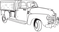 Clipart Image For Gravemarker Monument truck 04