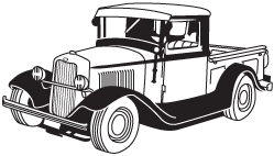 Clipart Image For Gravemarker Monument truck 09